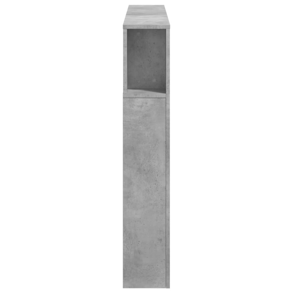 LED uzglavlje siva boja betona 140x18,5x103,5 cm