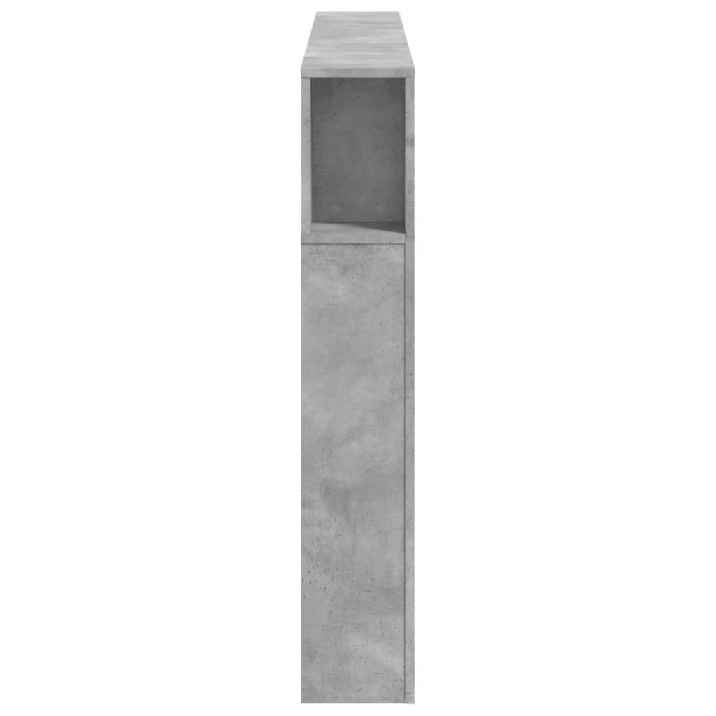 LED uzglavlje siva boja betona 160 x 18,5 x 103,5 cm