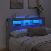 LED uzglavlje siva boja betona 160 x 18,5 x 103,5 cm