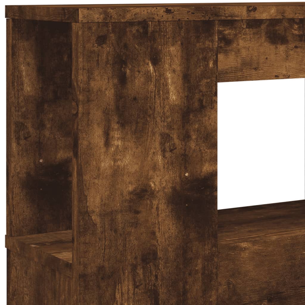 LED uzglavlje boja dimljenog hrasta 160 x 18,5 x 103,5 cm