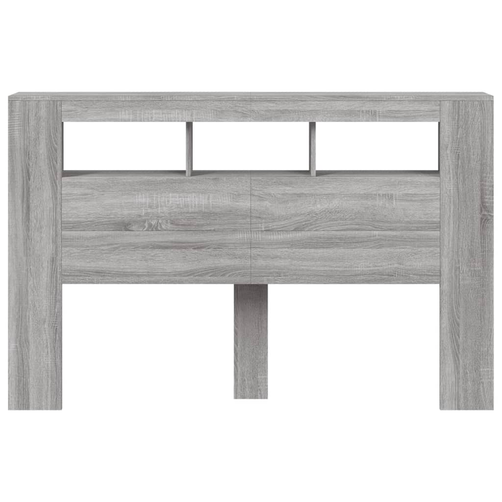 LED uzglavlje boja hrasta 160x18,5x103,5 cm konstruirano drvo