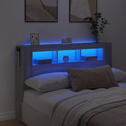 LED uzglavlje boja hrasta 160x18,5x103,5 cm konstruirano drvo
