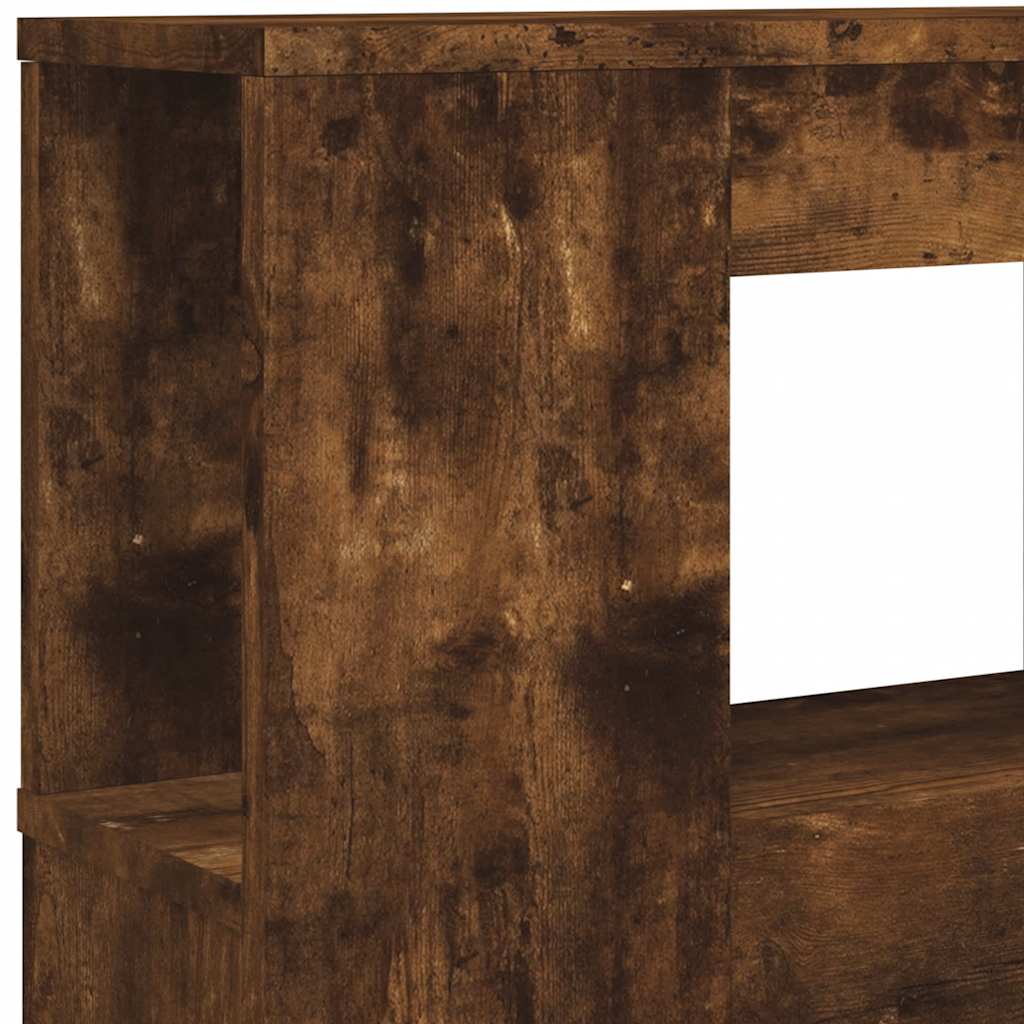 LED uzglavlje boja dimljenog hrasta 200x18,5x103,5 cm drveno