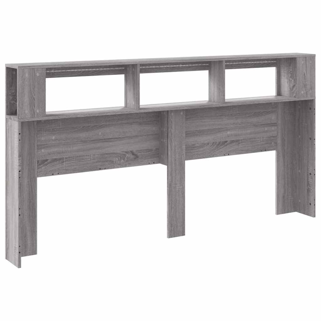 LED uzglavlje boja hrasta 200x18,5x103,5 cm konstruirano drvo