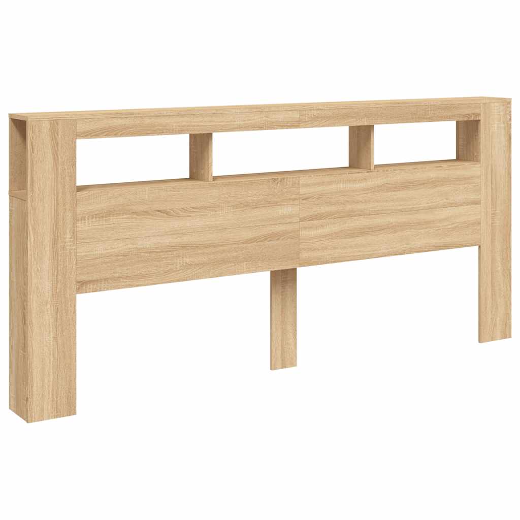 LED uzglavlje boja hrasta sonome 220x18,5x103,5 cm