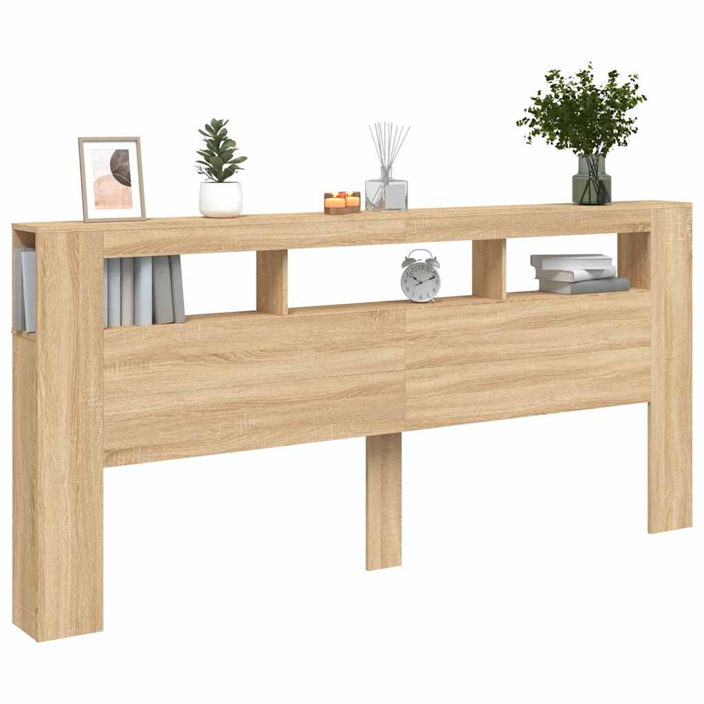 LED uzglavlje boja hrasta sonome 220x18,5x103,5 cm