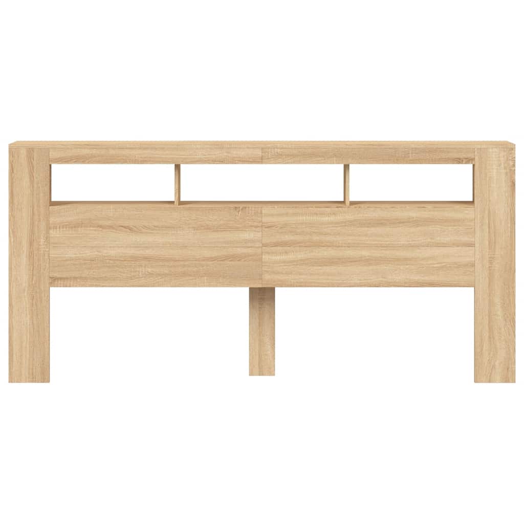 LED uzglavlje boja hrasta sonome 220x18,5x103,5 cm