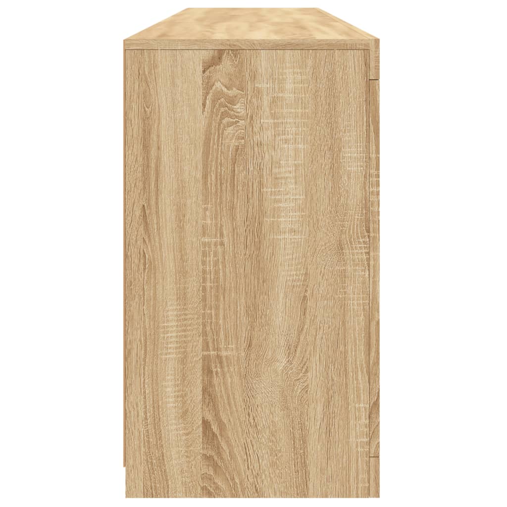 Komoda s LED svjetlima boja hrasta sonome 162 x 37 x 67 cm