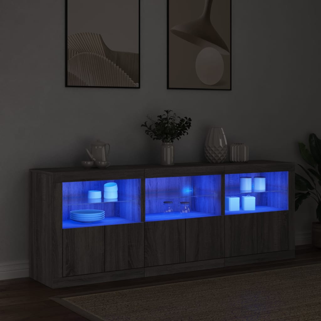 LED komoda 181 x 37 x 67 cm Konstruirano drvo