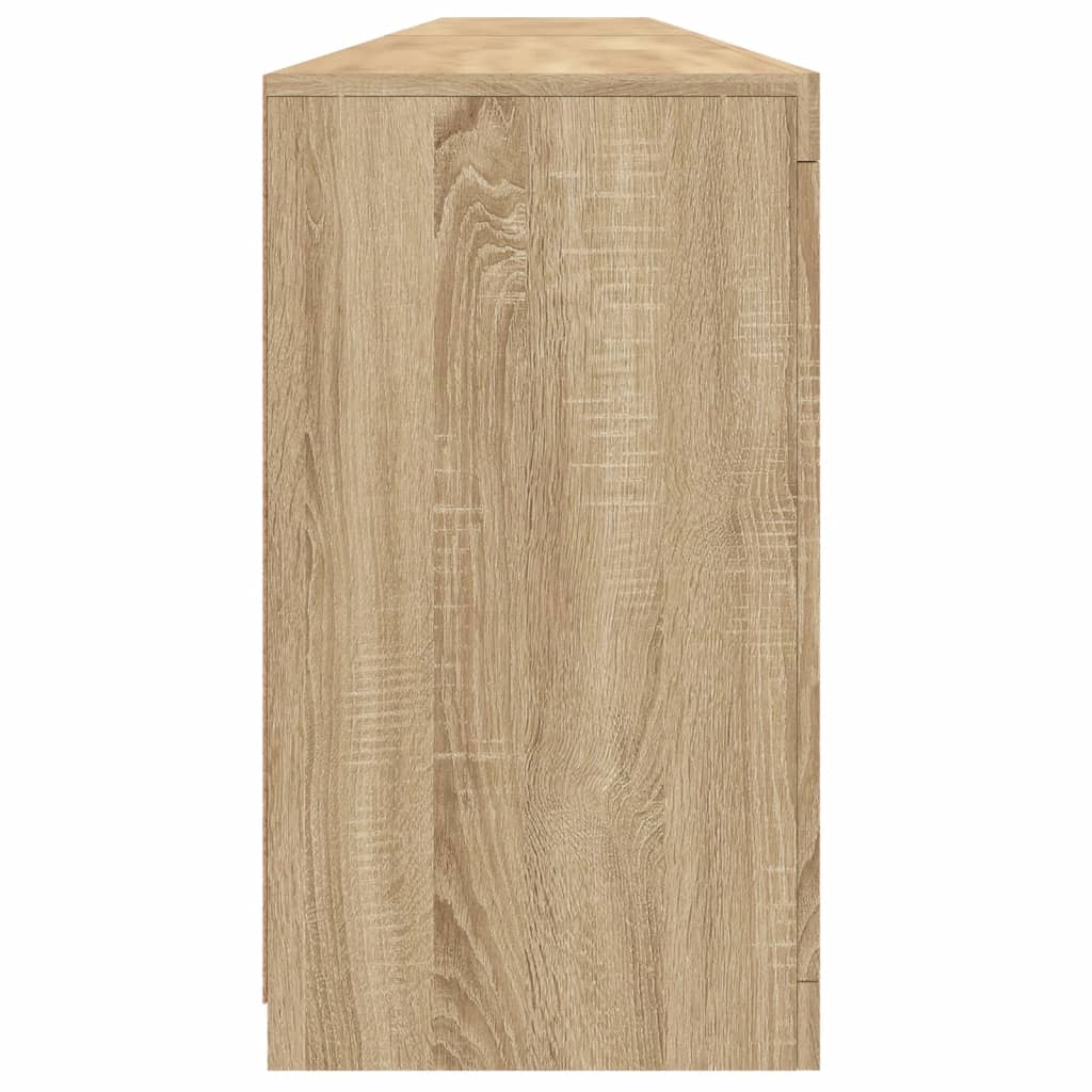 Komoda s LED svjetlima boja hrasta sonome 283x37x67 cm