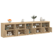 Komoda s LED svjetlima boja hrasta sonome 283x37x67 cm