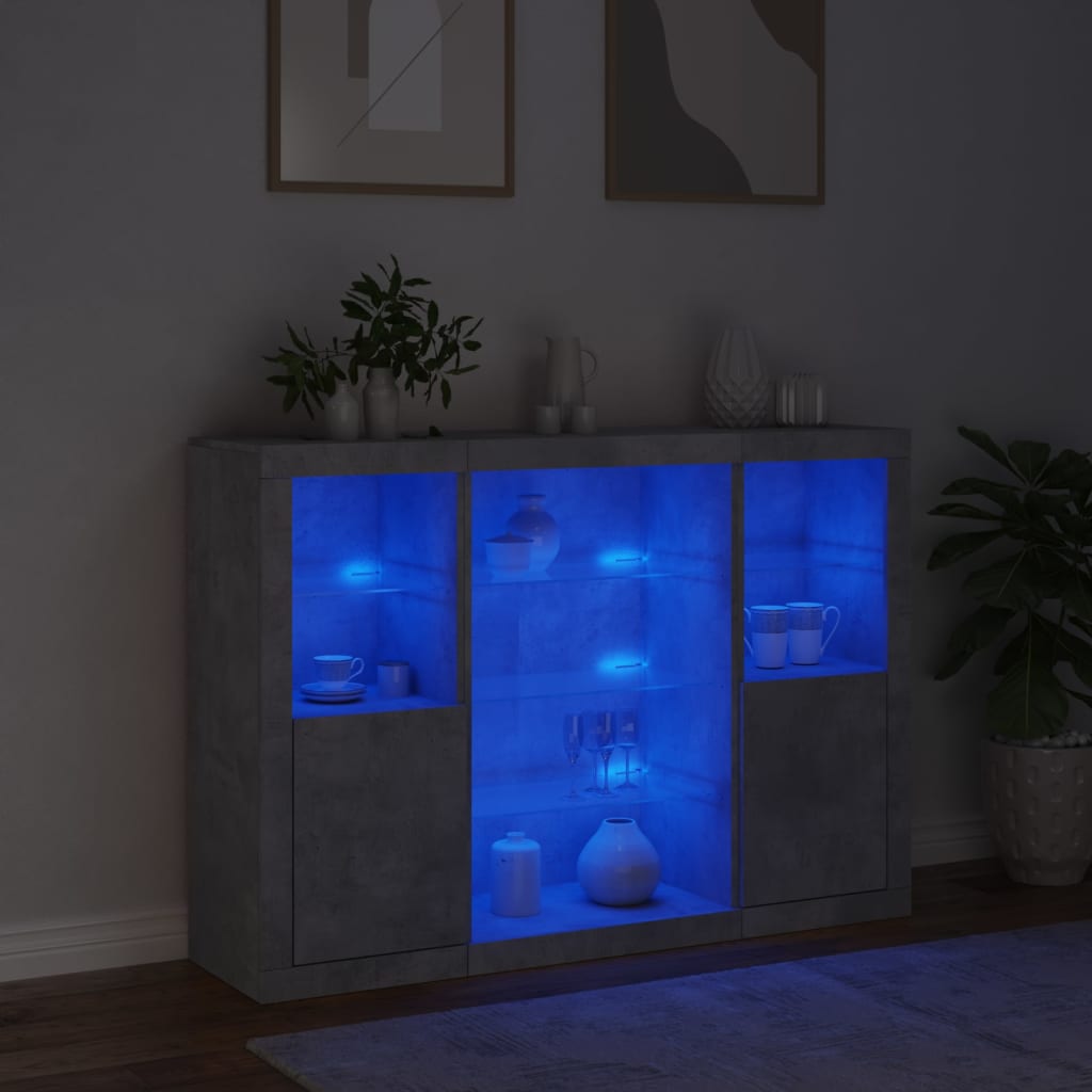 LED komoda 142,5 x 37 x 100 cm Konstruirano drvo