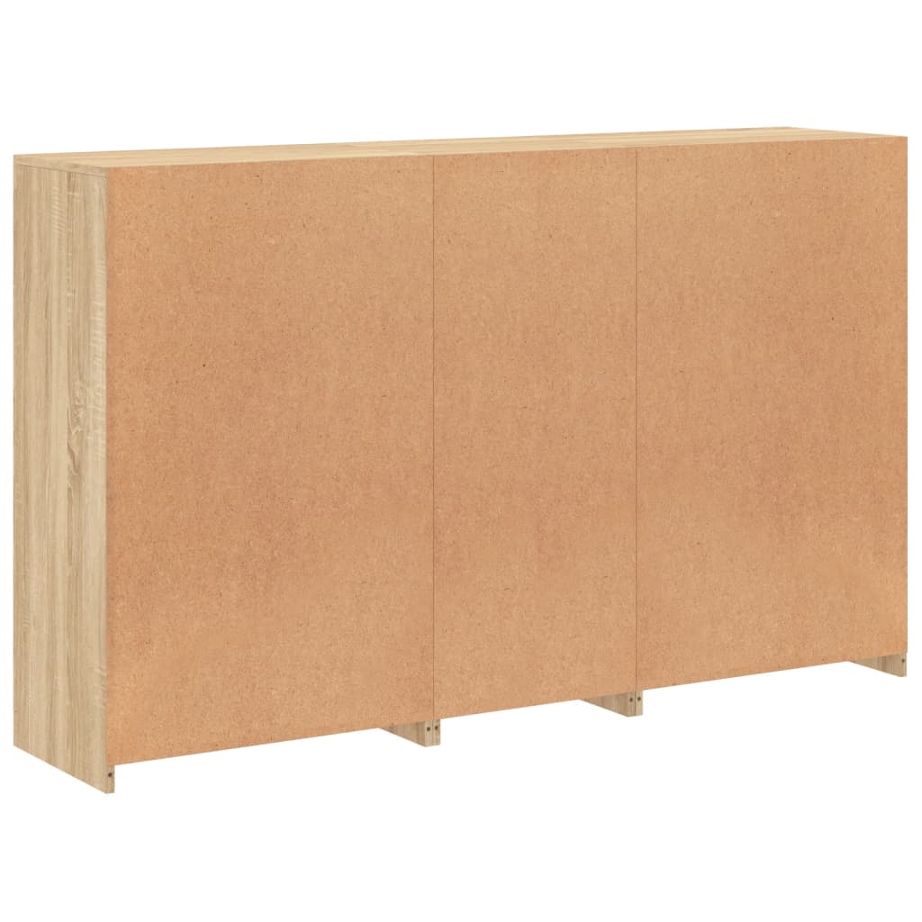 Komoda s LED svjetlima boja hrasta sonome 162 x 37 x 100 cm
