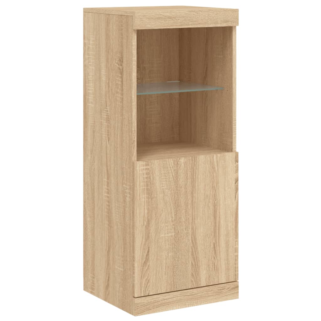 Komoda s LED svjetlima boja hrasta sonome 162 x 37 x 100 cm