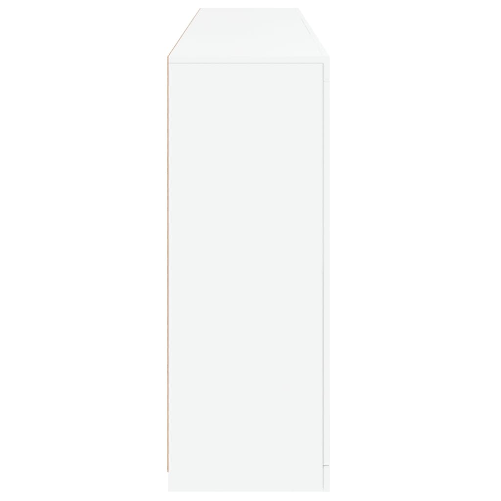Komoda s LED svjetlima bijela 181,5x37x100 cm