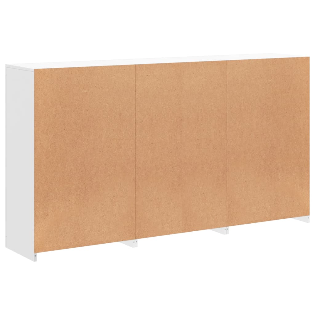 Komoda s LED svjetlima bijela 181,5x37x100 cm