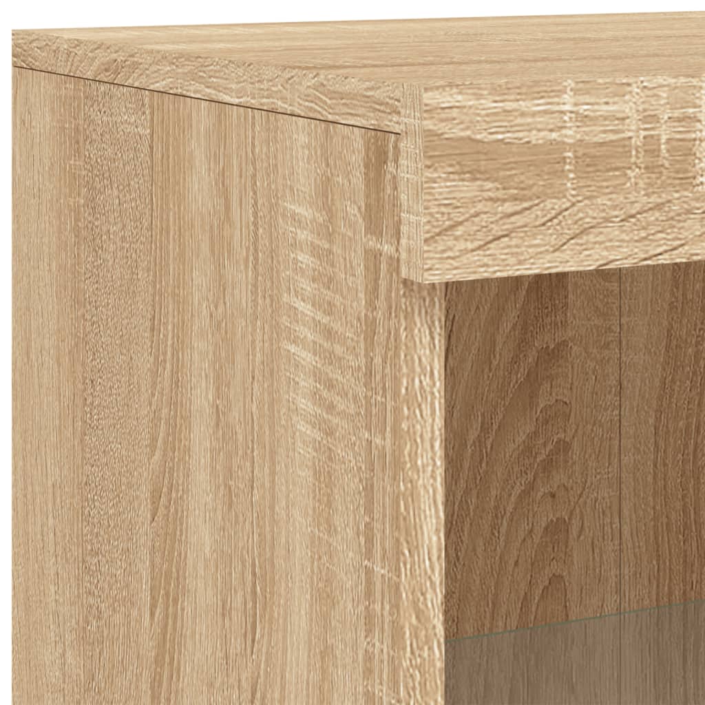 Komoda s LED svjetlima boja hrasta sonome 181,5x37x100 cm