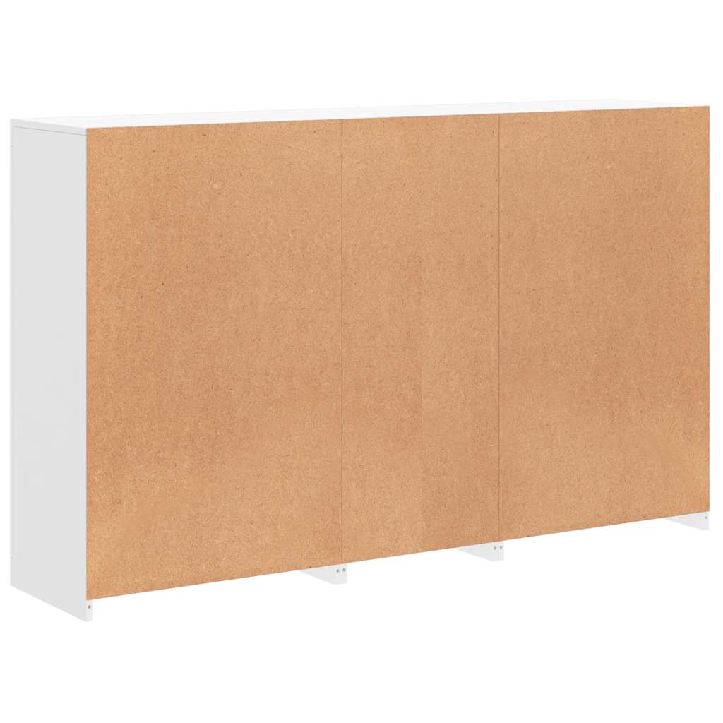 Komoda s LED svjetlima bijela 162 x 37 x 100 cm