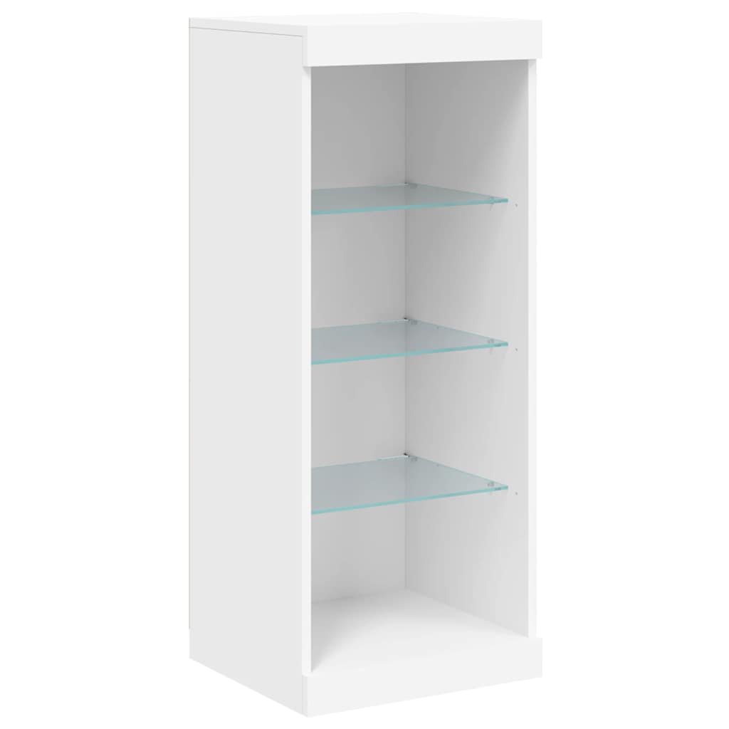 Komoda s LED svjetlima bijela 162 x 37 x 100 cm