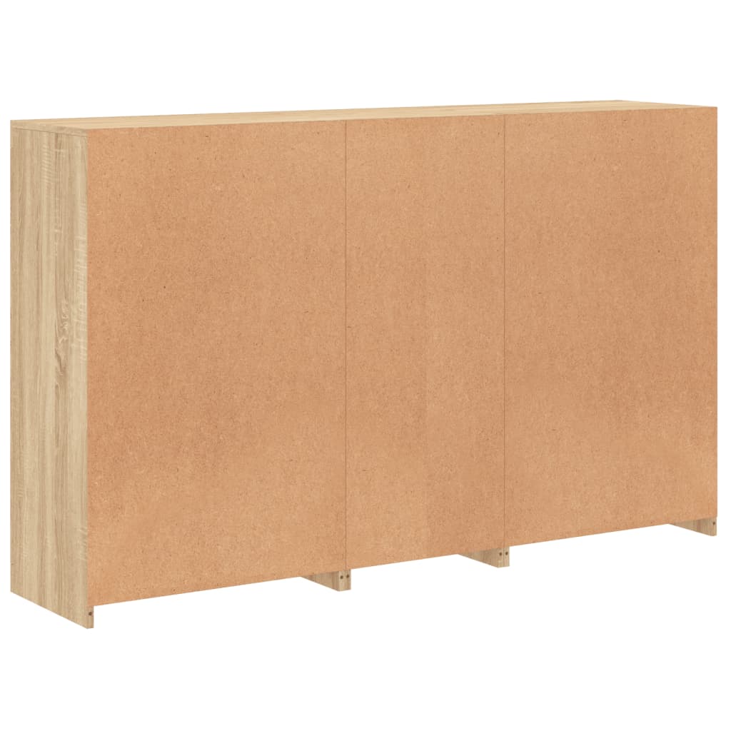 Komoda s LED svjetlima boja hrasta sonome 162 x 37 x 100 cm