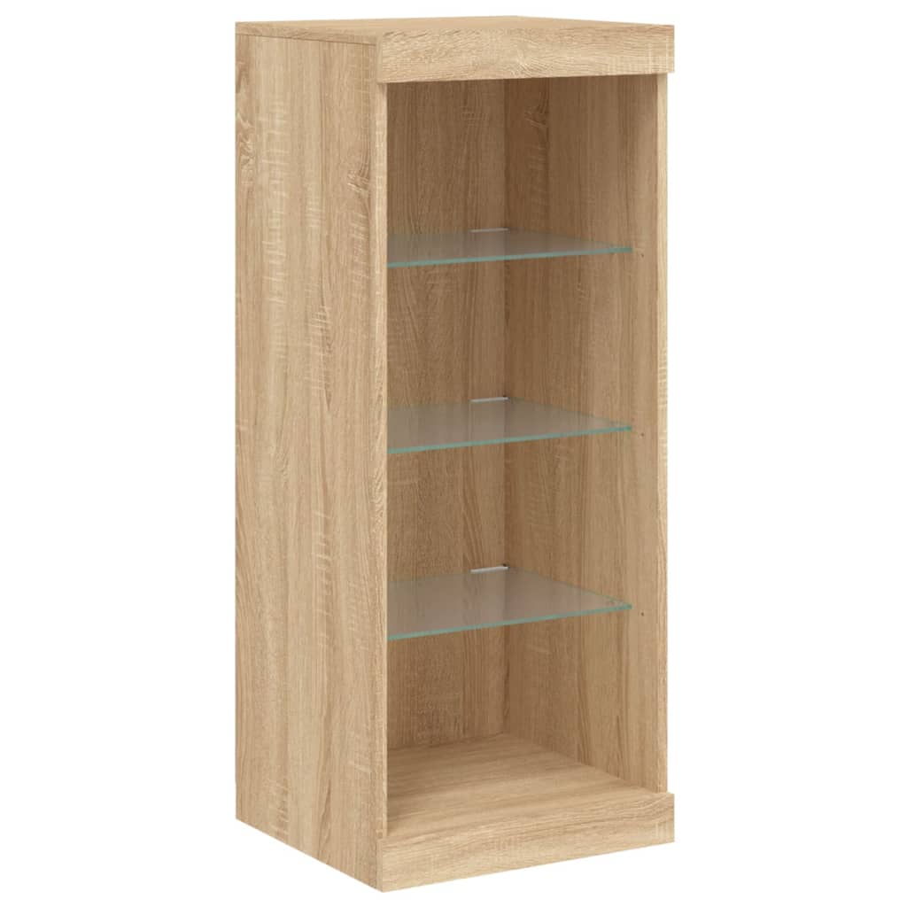 Komoda s LED svjetlima boja hrasta sonome 162 x 37 x 100 cm