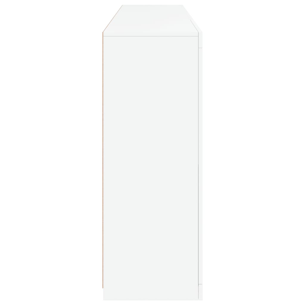 Komoda s LED svjetlima bijela 181,5x37x100 cm
