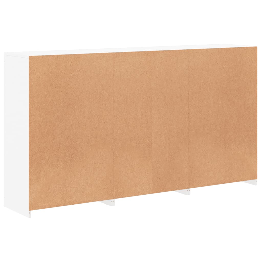 Komoda s LED svjetlima bijela 181,5x37x100 cm