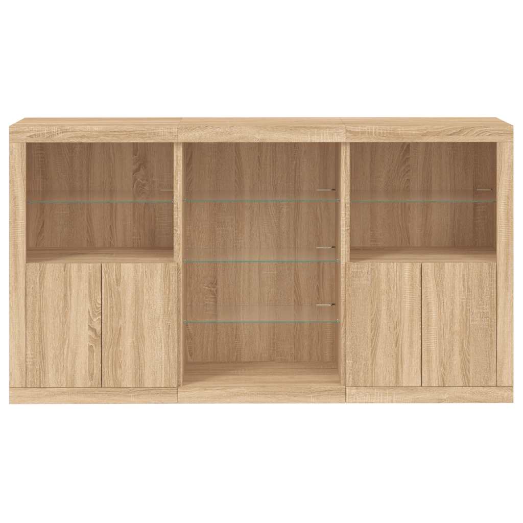 Komoda s LED svjetlima boja hrasta sonome 181,5x37x100 cm