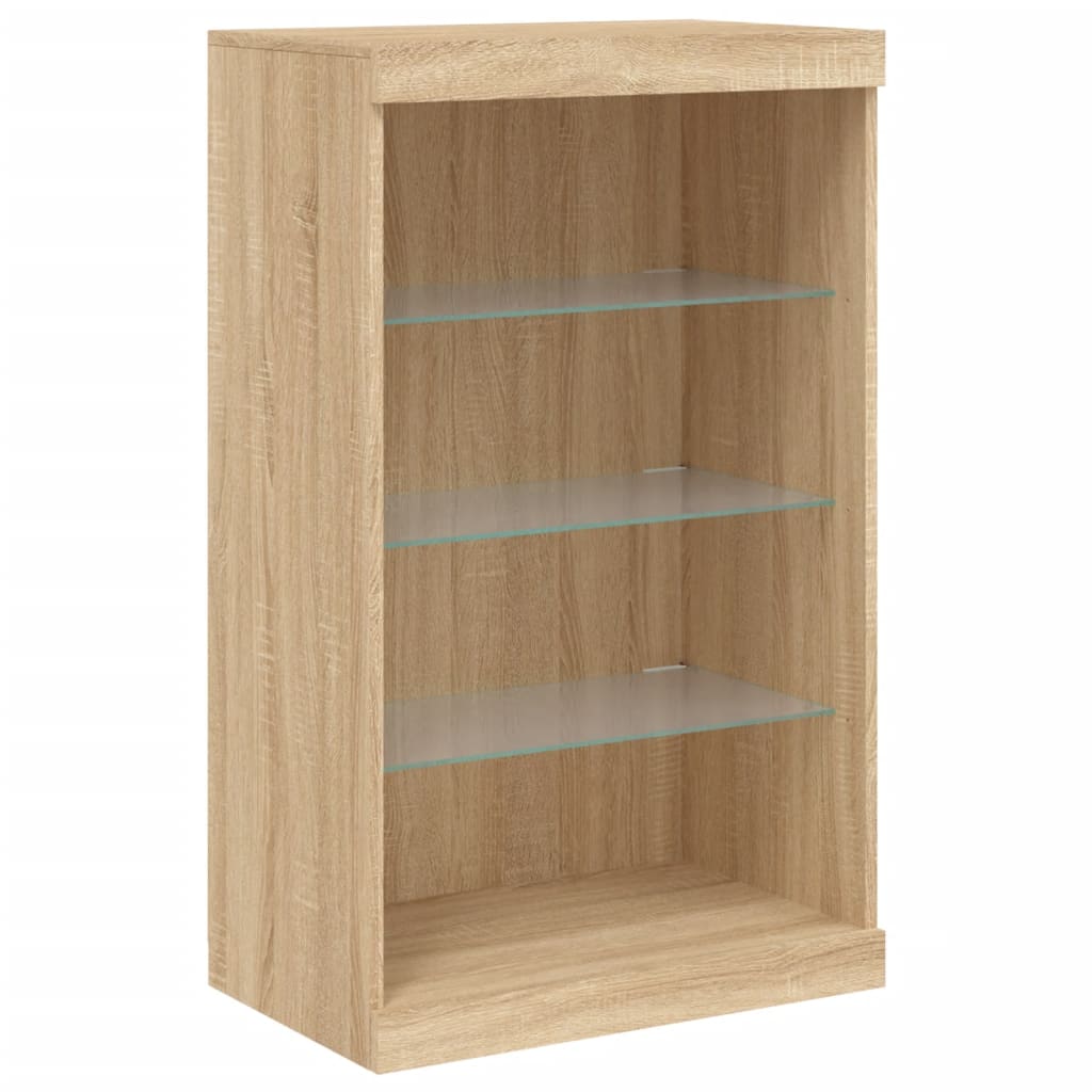 Komoda s LED svjetlima boja hrasta sonome 181,5x37x100 cm
