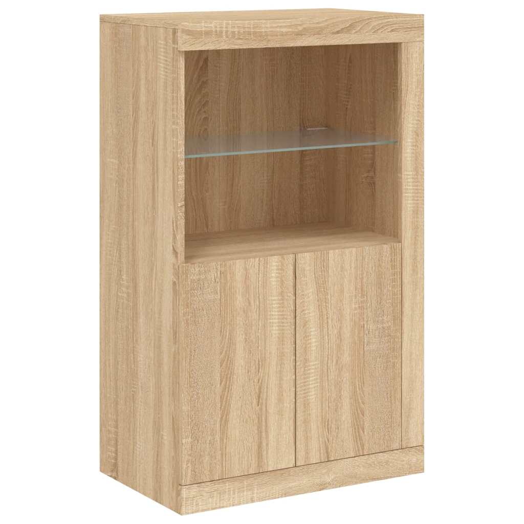 Komoda s LED svjetlima boja hrasta sonome 181,5x37x100 cm