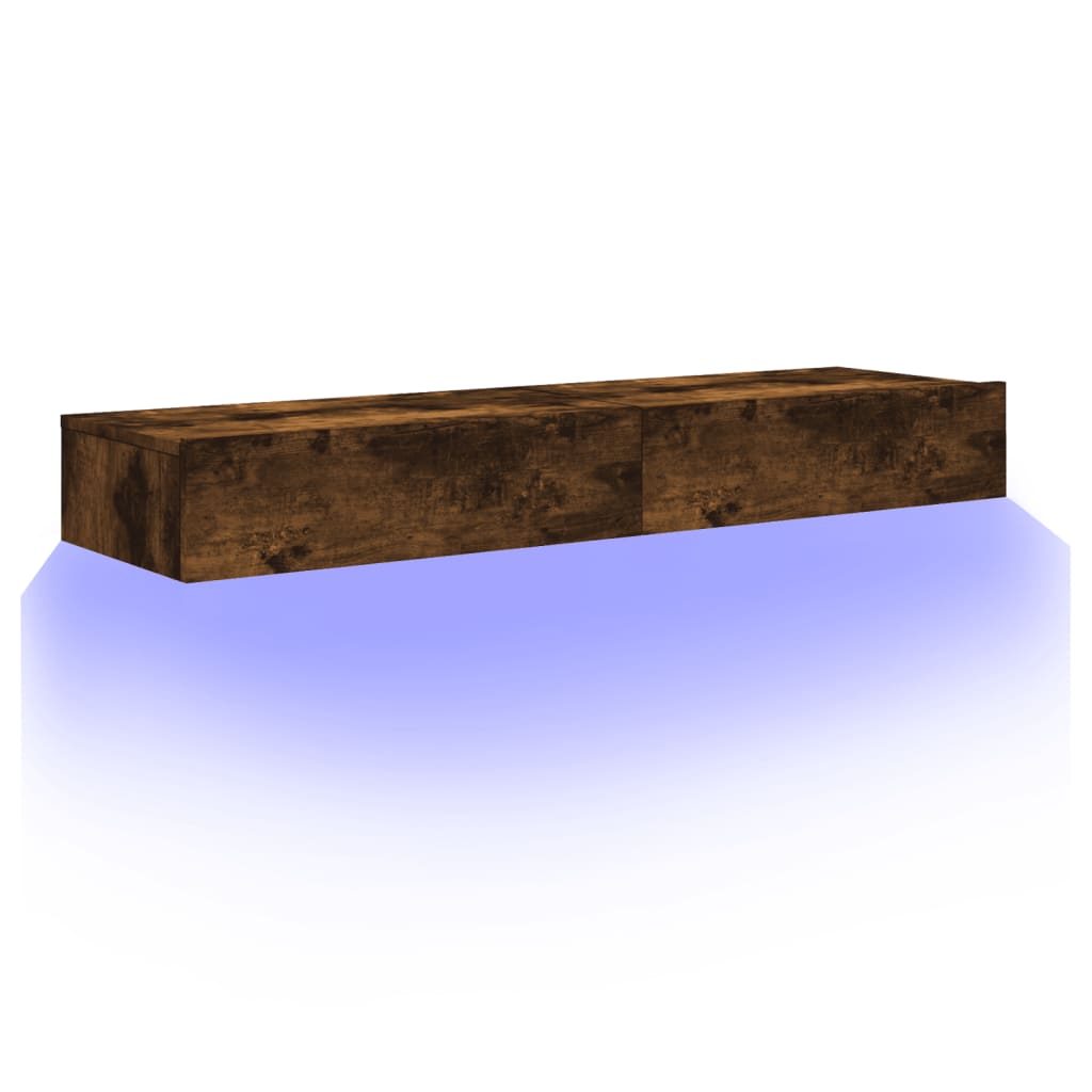 TV ormarići LED 2 kom boja dimljenog hrasta 60 x 35 x 15,5 cm