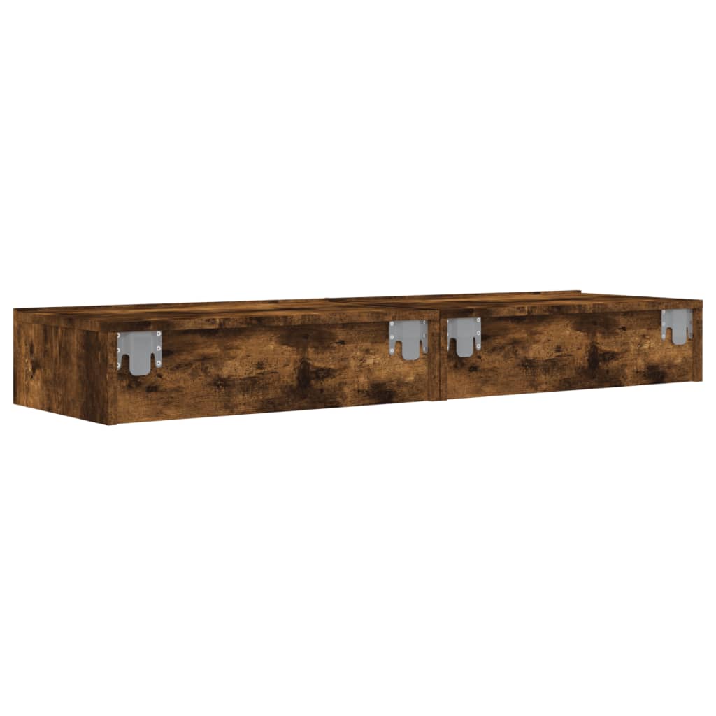 TV ormarići LED 2 kom boja dimljenog hrasta 60 x 35 x 15,5 cm