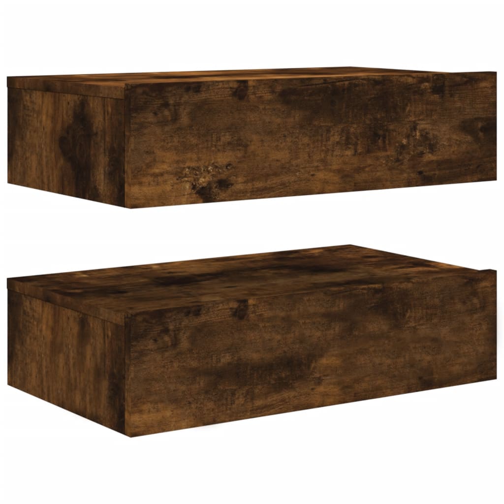TV ormarići LED 2 kom boja dimljenog hrasta 60 x 35 x 15,5 cm