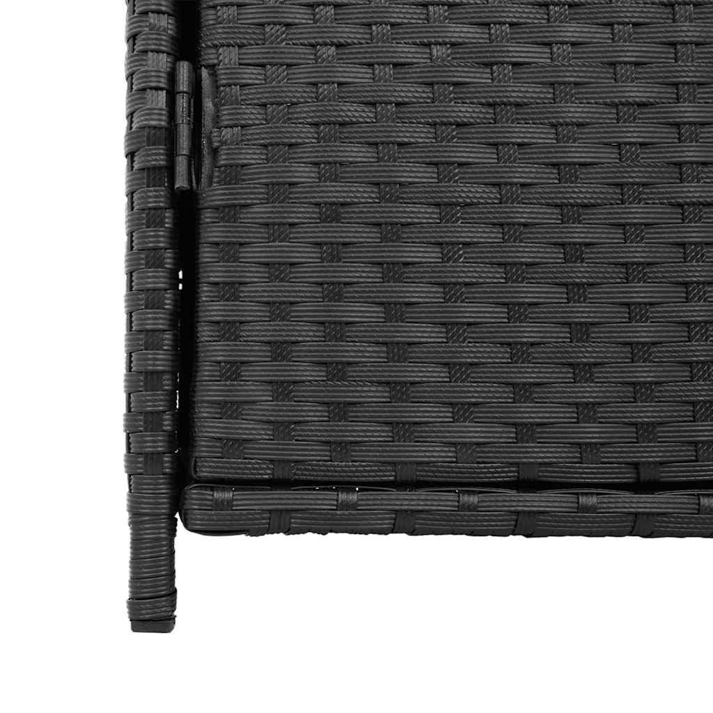 Vrtni ormarić za pohranu crni 83 x 45 x 76 cm od poliratana