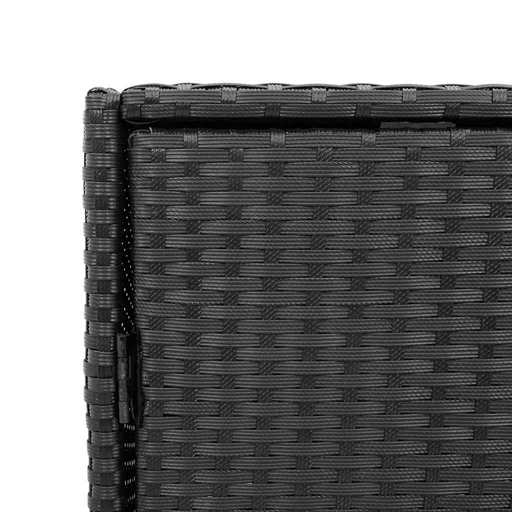 Vrtni ormarić za pohranu crni 83 x 45 x 76 cm od poliratana