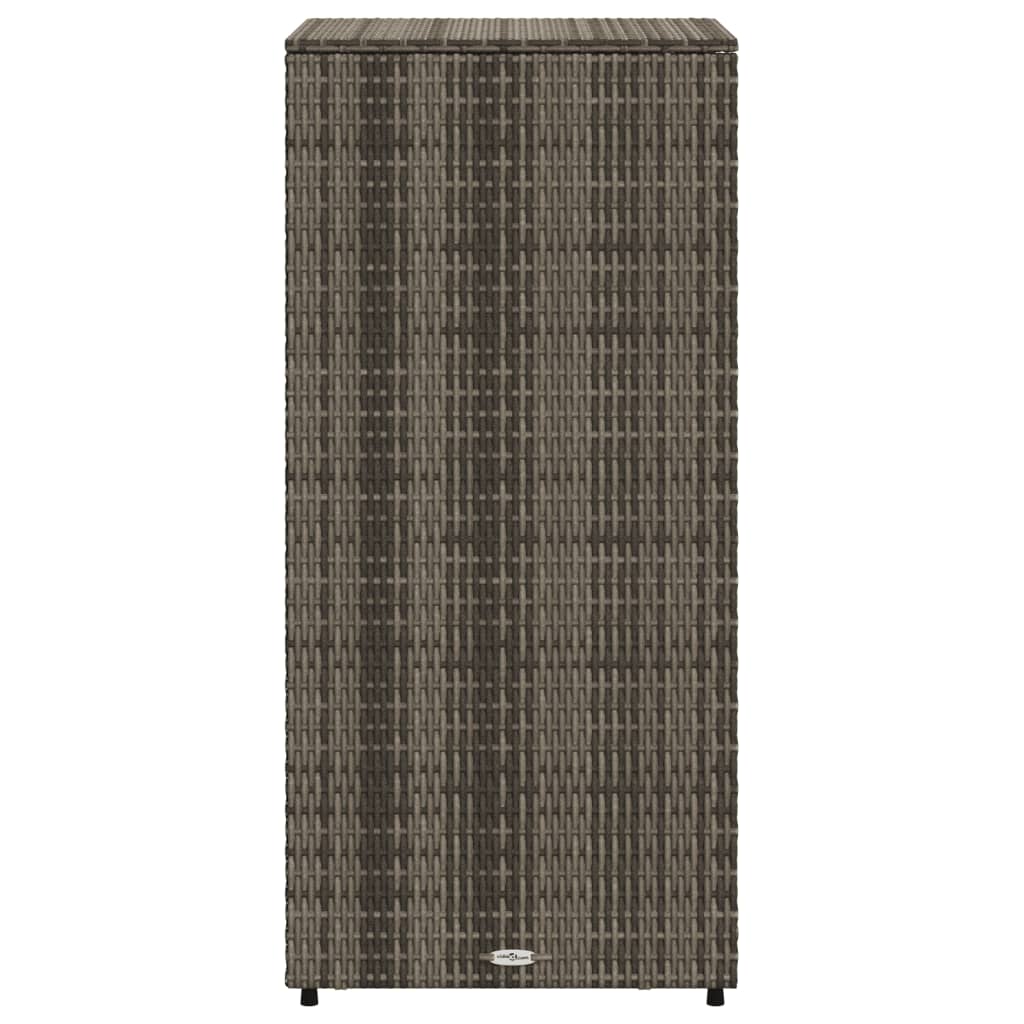 Vrtni ormarić za pohranu sivi 50x55x115 cm od poliratana