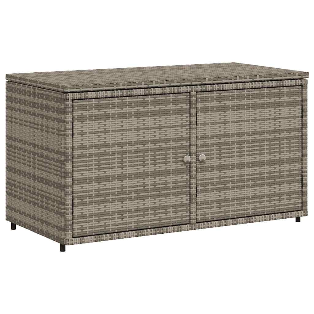 Vrtni ormarić za pohranu sivi 110x55x60,5 cm od poliratana