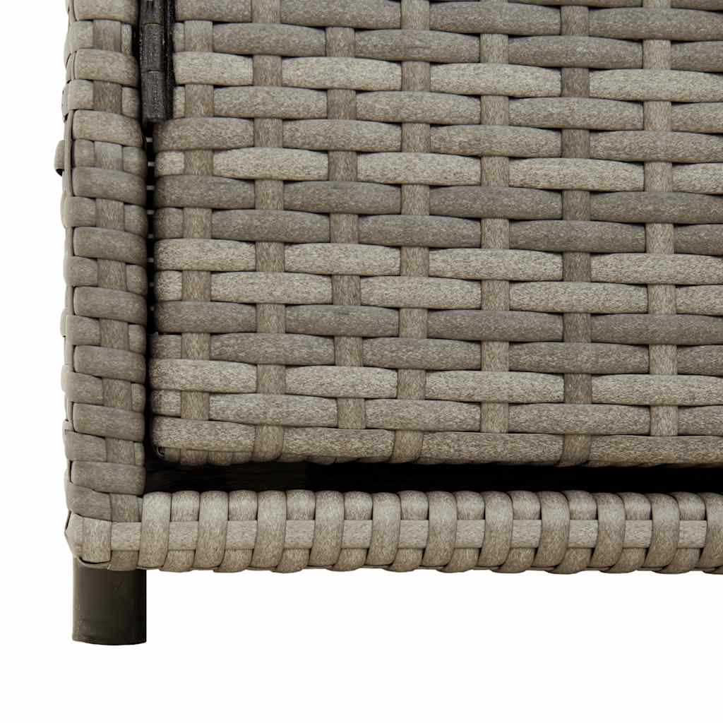 Vrtni ormarić za pohranu sivi 110x55x60,5 cm od poliratana