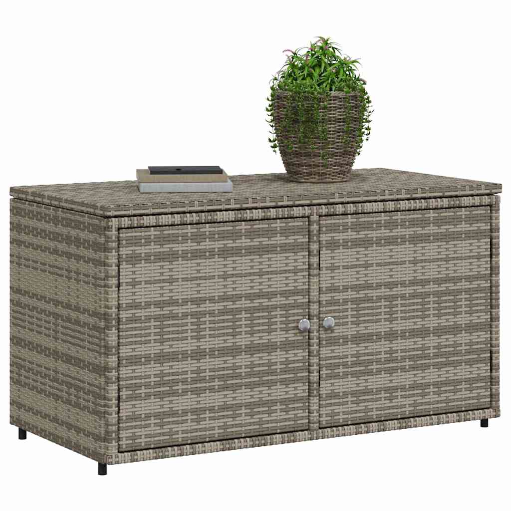 Vrtni ormarić za pohranu sivi 110x55x60,5 cm od poliratana