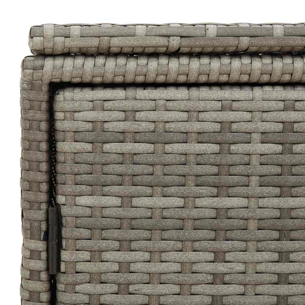 Vrtni ormarić za pohranu sivi 110x55x60,5 cm od poliratana