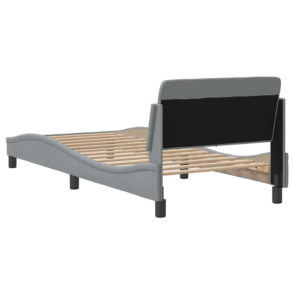 Okvir za krevet Dover svjetlosivi 80x200 cm od tkanine