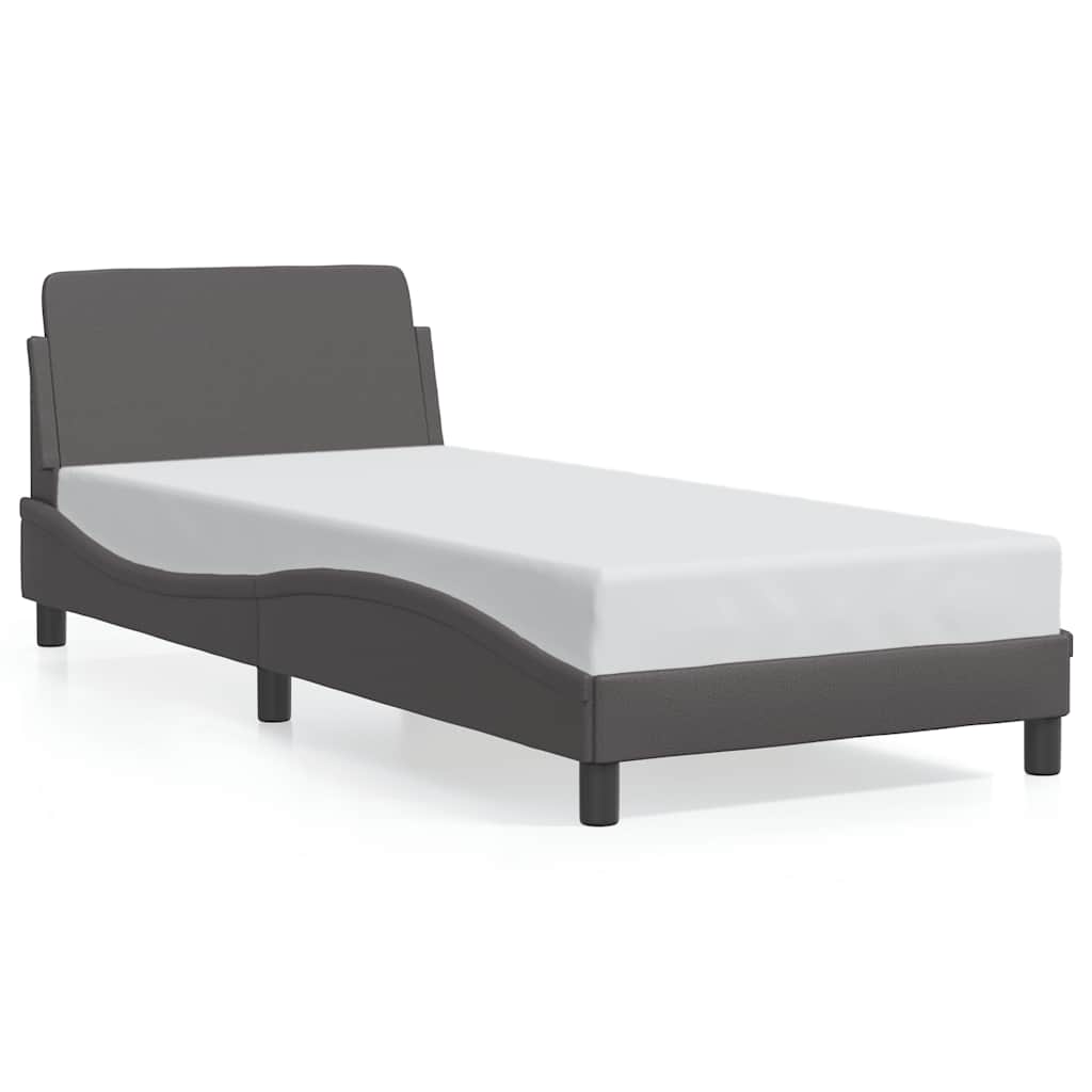 Okvir za krevet Dover sivi 80 x 200 cm od umjetne kože