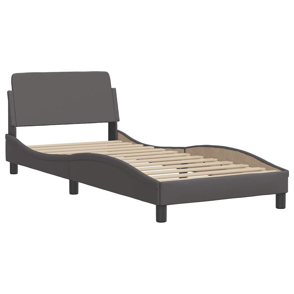 Okvir za krevet Dover sivi 80 x 200 cm od umjetne kože
