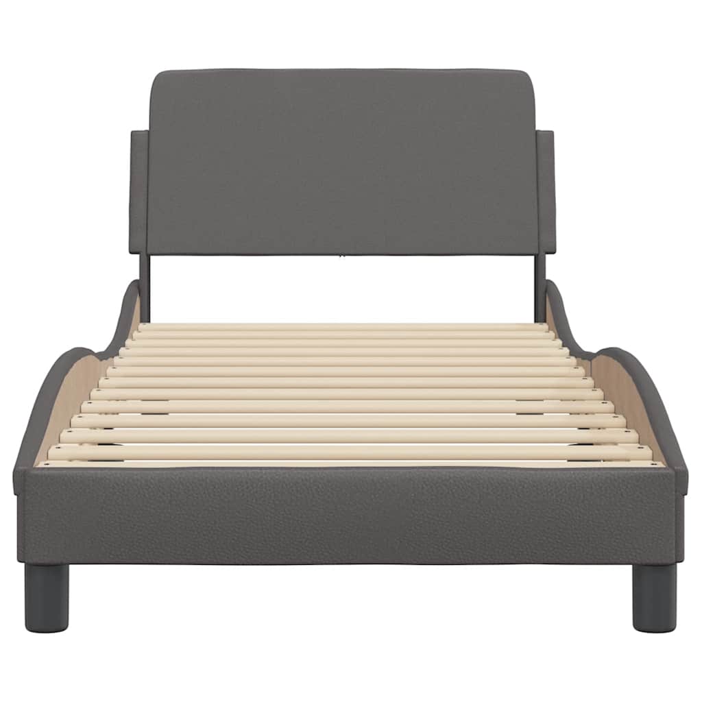 Okvir za krevet Dover sivi 80 x 200 cm od umjetne kože