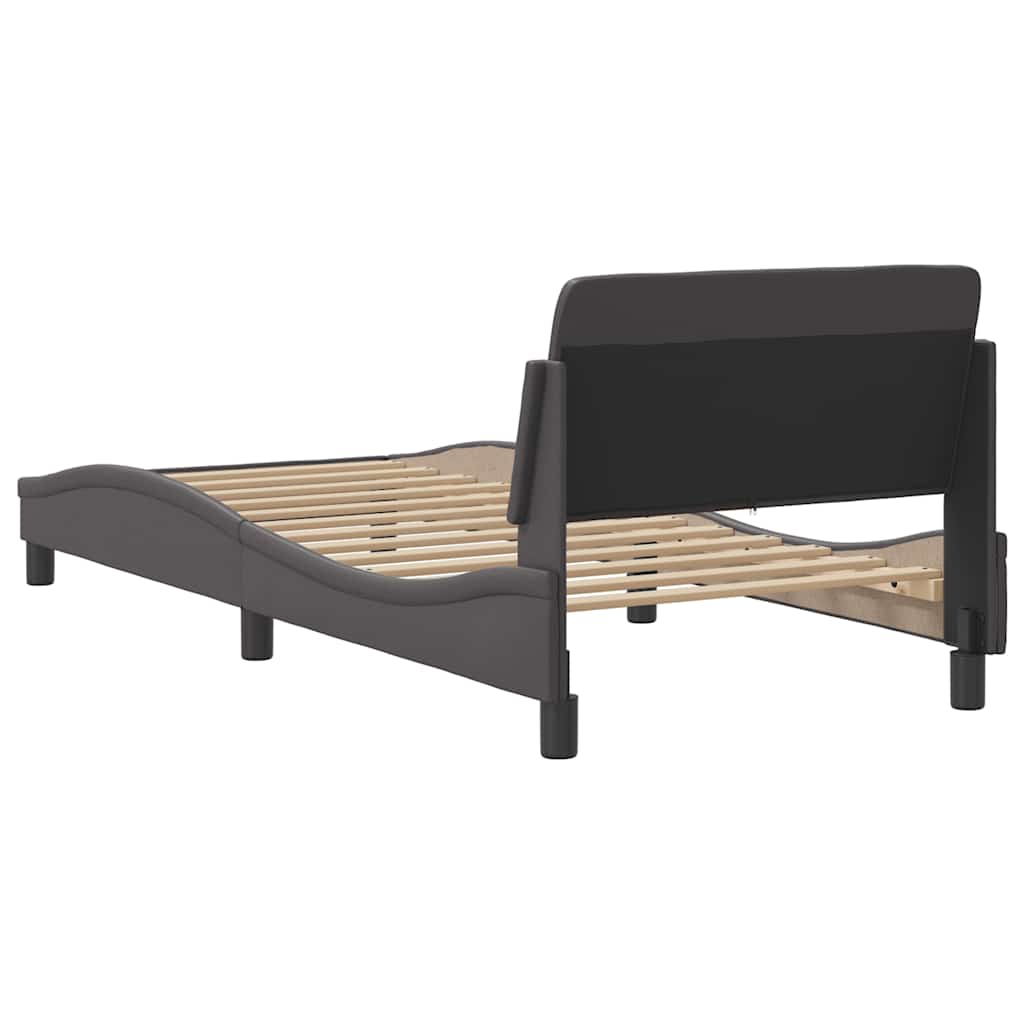 Okvir za krevet Dover sivi 80 x 200 cm od umjetne kože