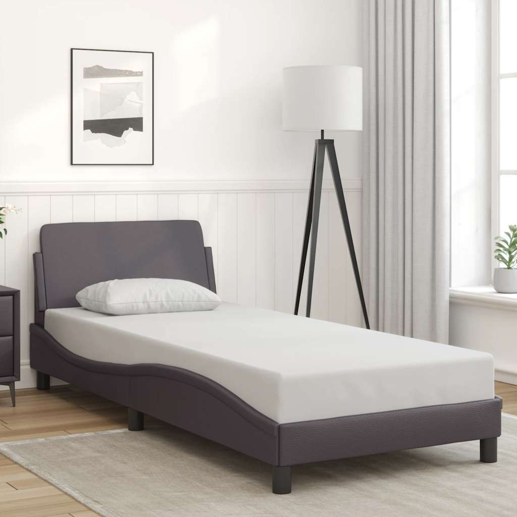 Okvir za krevet Dover sivi 80 x 200 cm od umjetne kože