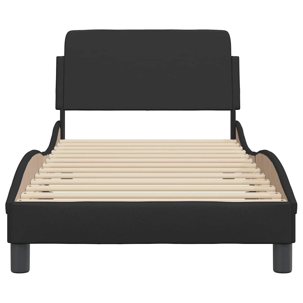 Okvir za krevet Dover crni 90x190 cm od umjetne kože
