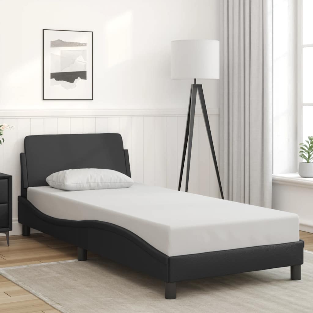 Okvir za krevet Dover crni 90x190 cm od umjetne kože