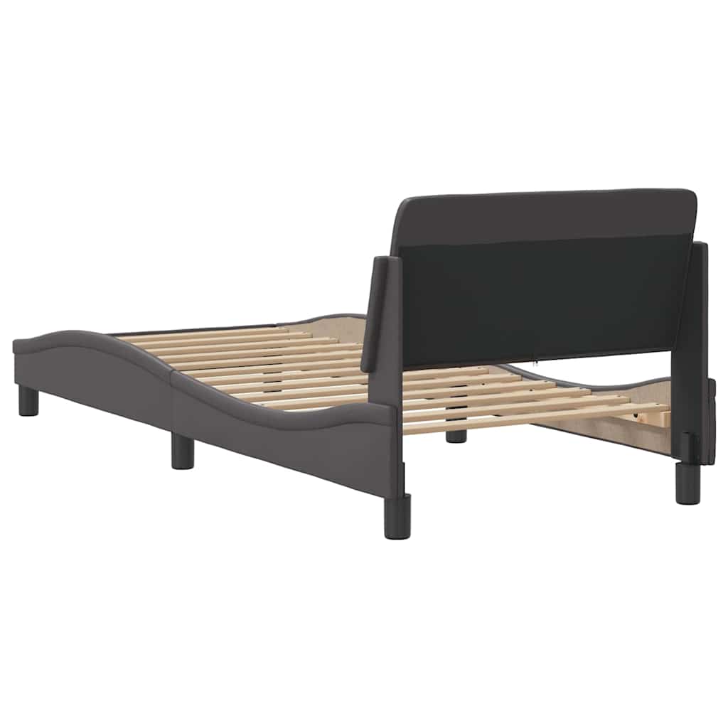 Okvir za krevet Dover sivi 90x190 cm od umjetne kože