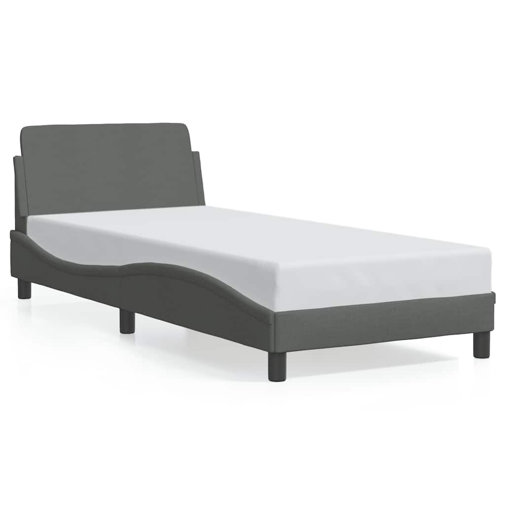 Okvir za krevet Dover tamnosivi 90x200 cm od tkanine